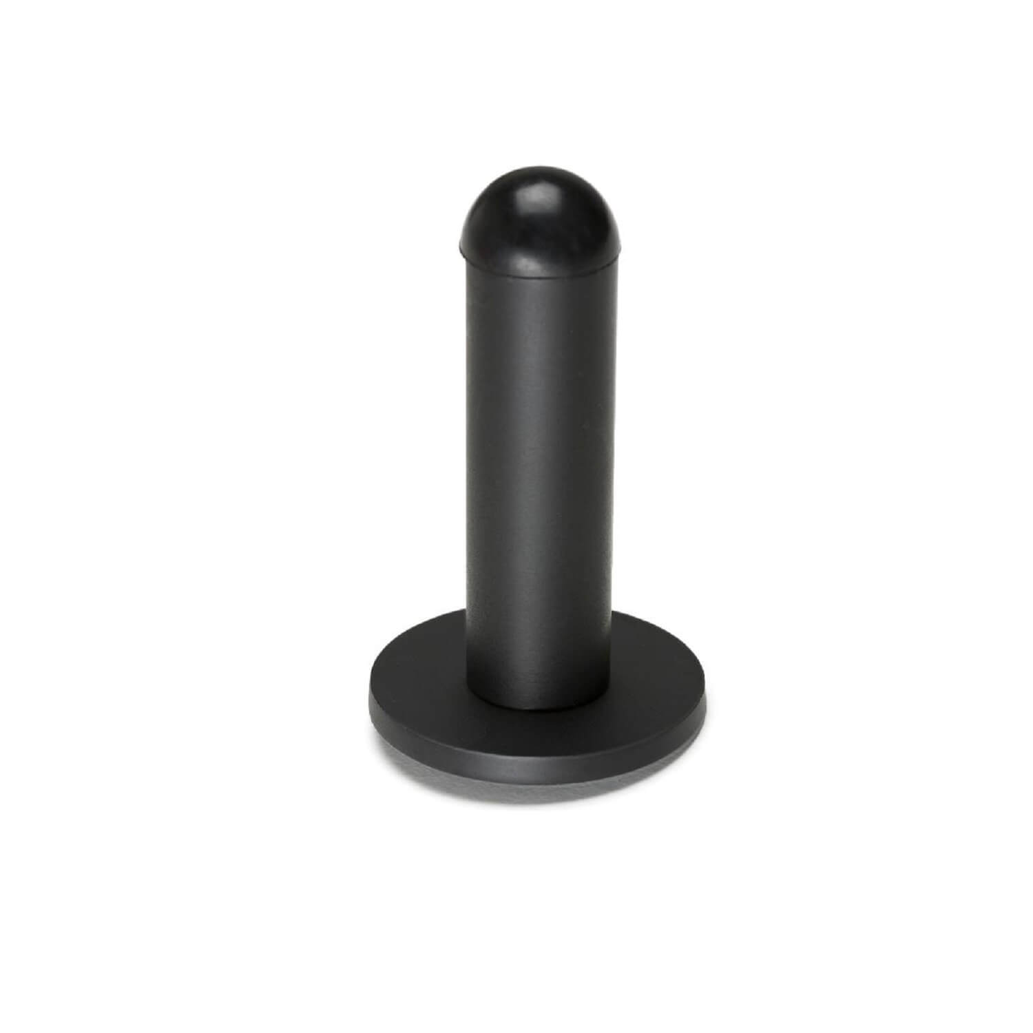 Pole Door Stop - Wall Mounted - BLK
