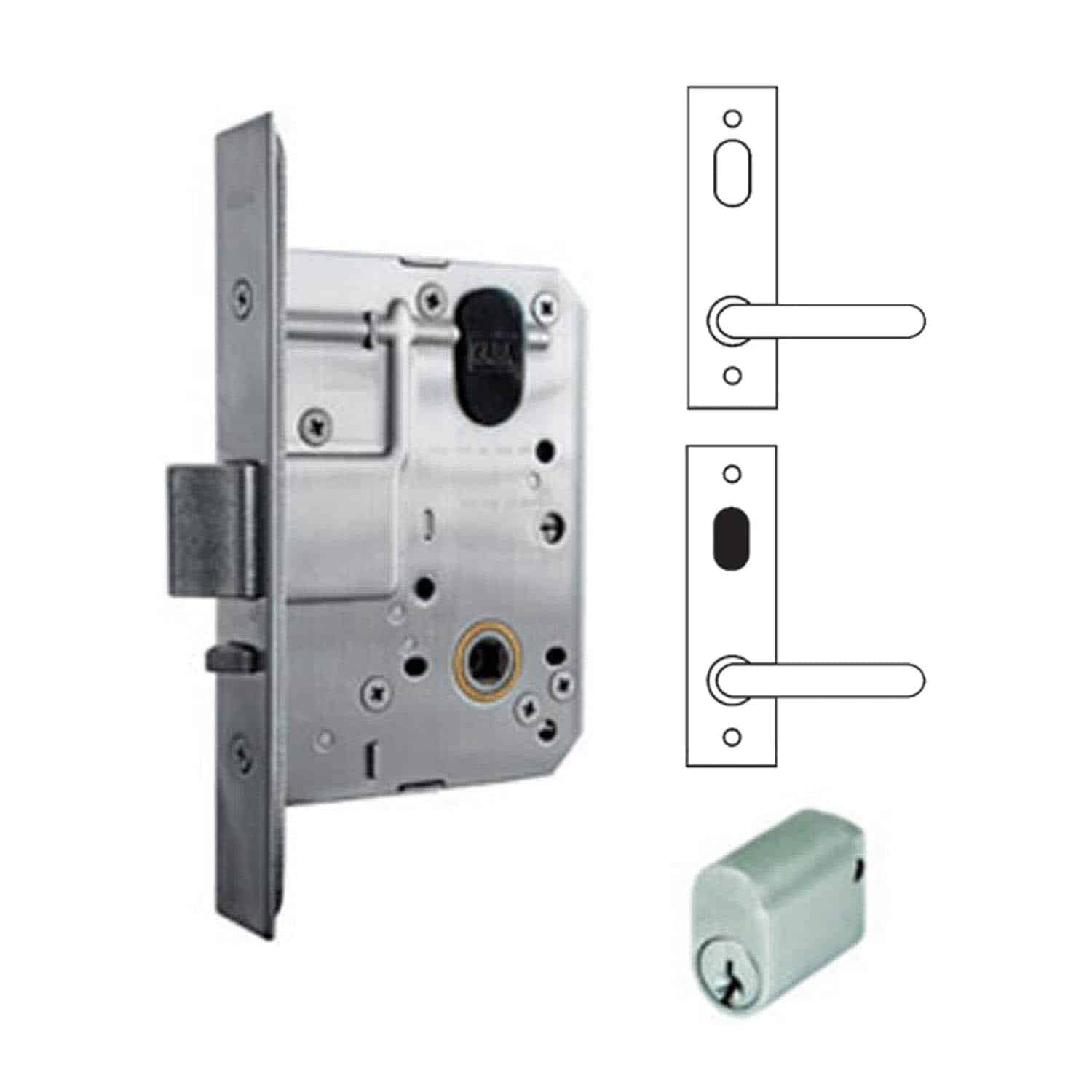 Legge 991 Vestibule locking kit with 700 series Alpha handles