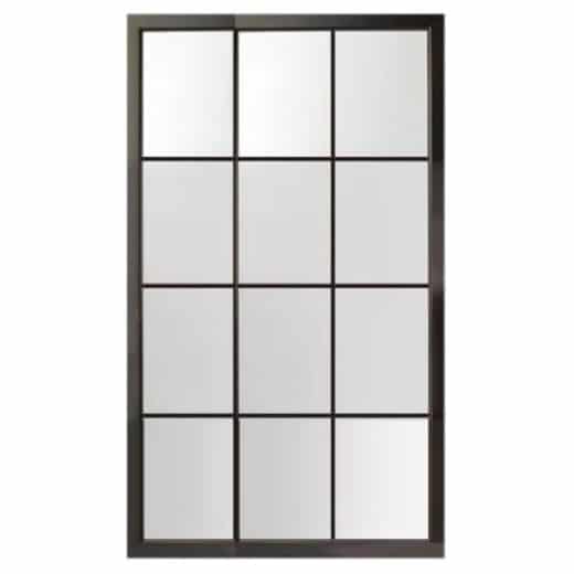 BLACK METAL BARN DOOR 12-LITE 2100X1200