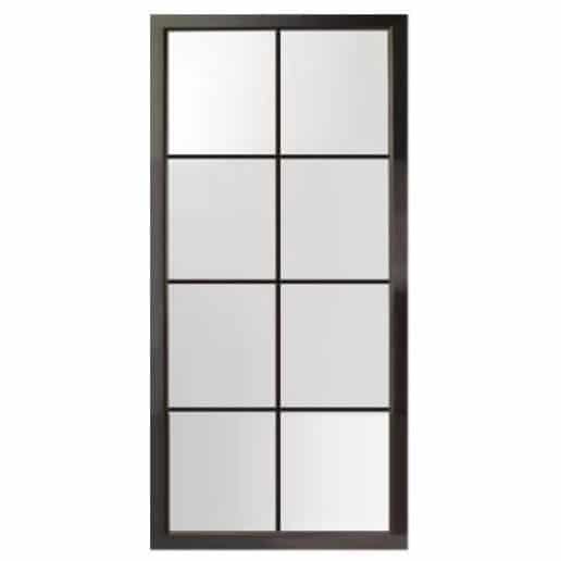 BLACK METAL DOOR 8-LITE 2100X900