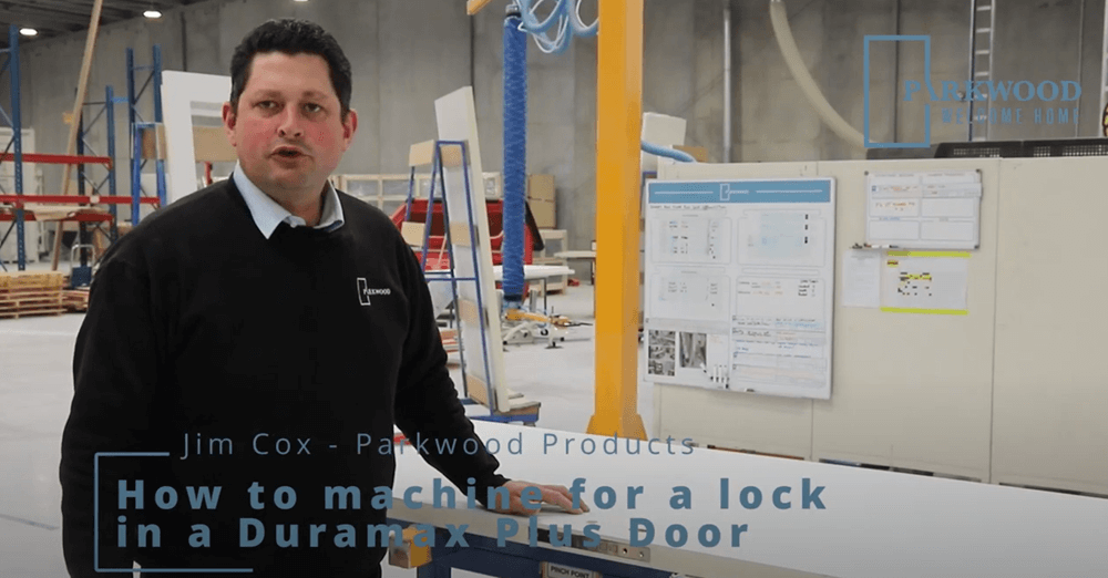 How to machine for a lock on a Duramax Plus Composite Door [Video]